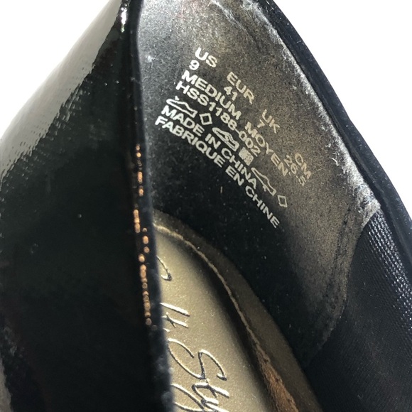 Soft Style Deanna Cross Hatch Patent/Silver Heels - Picture 9 of 9